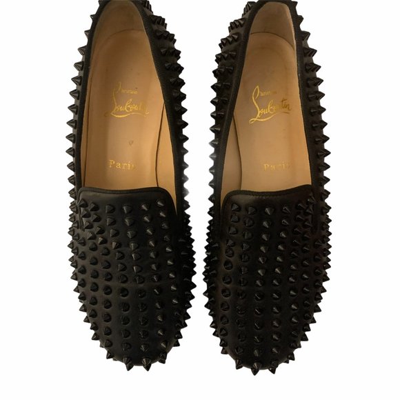Christian Louboutin Rollin Spike Flats - Picture 2 of 9